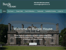 Tablet Screenshot of burgiehouse.co.uk